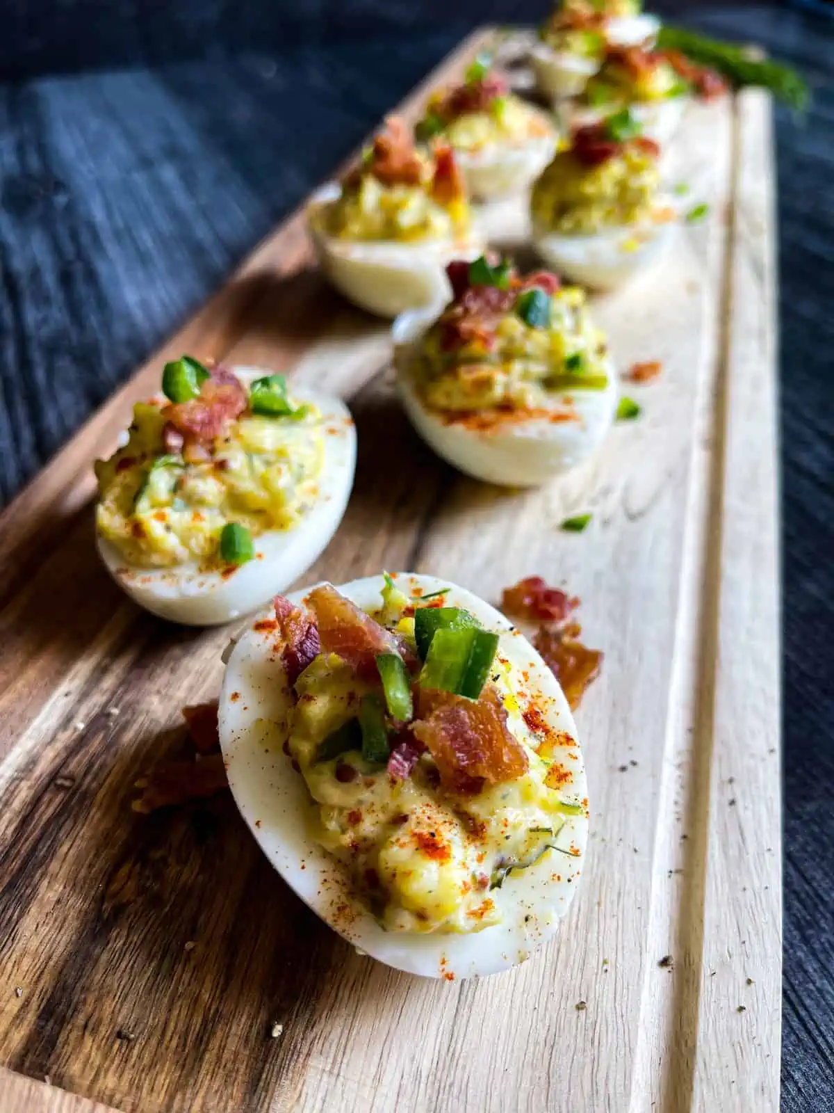 Deviled Eggs With Bacon and Jalapeño