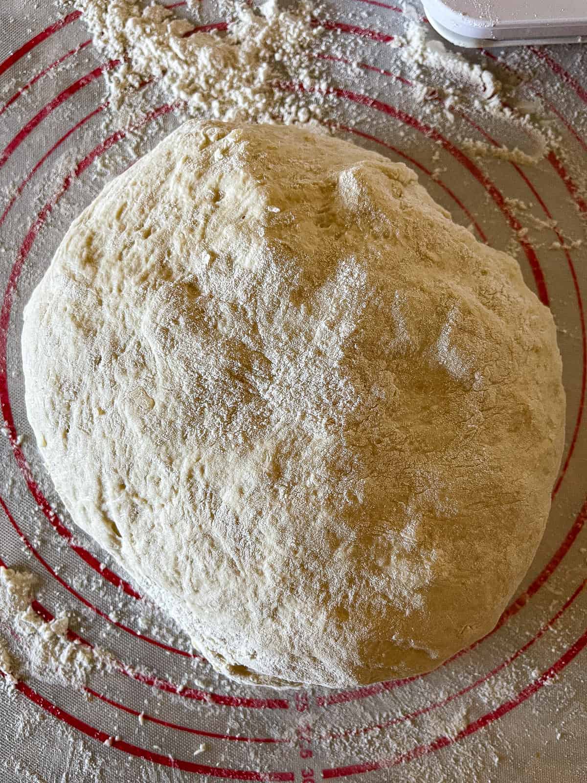 process of rolling the dough
