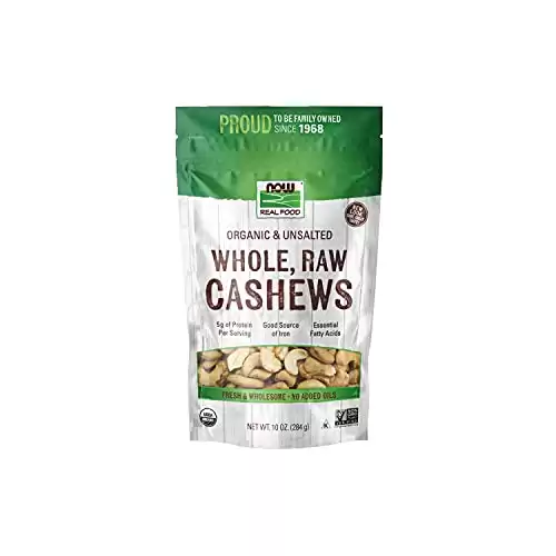 Organic Cashews - Whole, Raw and Unsalted