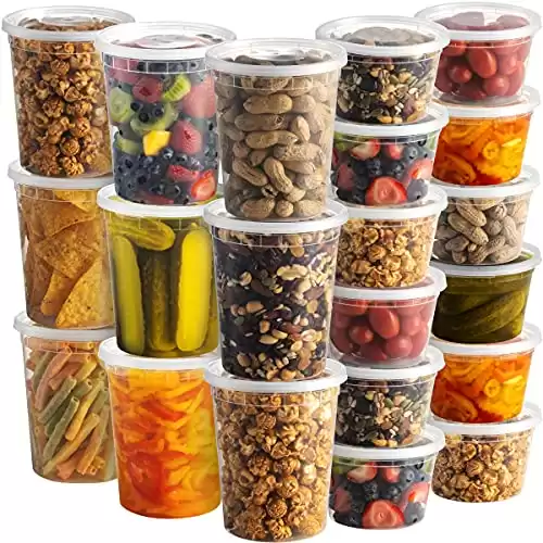 Deli Food Containers with 54 Lids