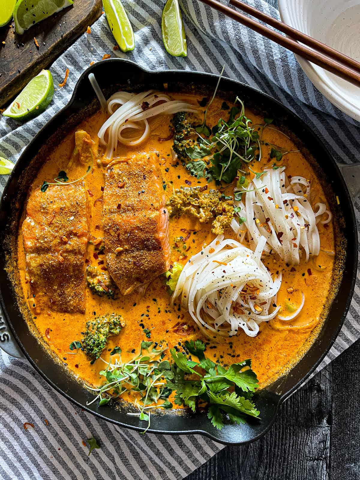 salmon coconut curry