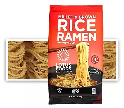 Lotus Foods Bulk Food Organic Millet & Brown Rice Ramen Noodles
